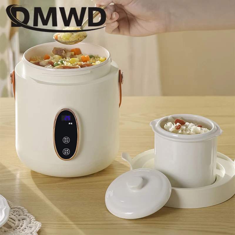 

DMWD 0.6L Теплоизоляция Электрический чайник горячая вода электрическая кружка для нагрева мини Кофеварка Путешествия Портативный Медленная Плита чайный горшочек, чашка