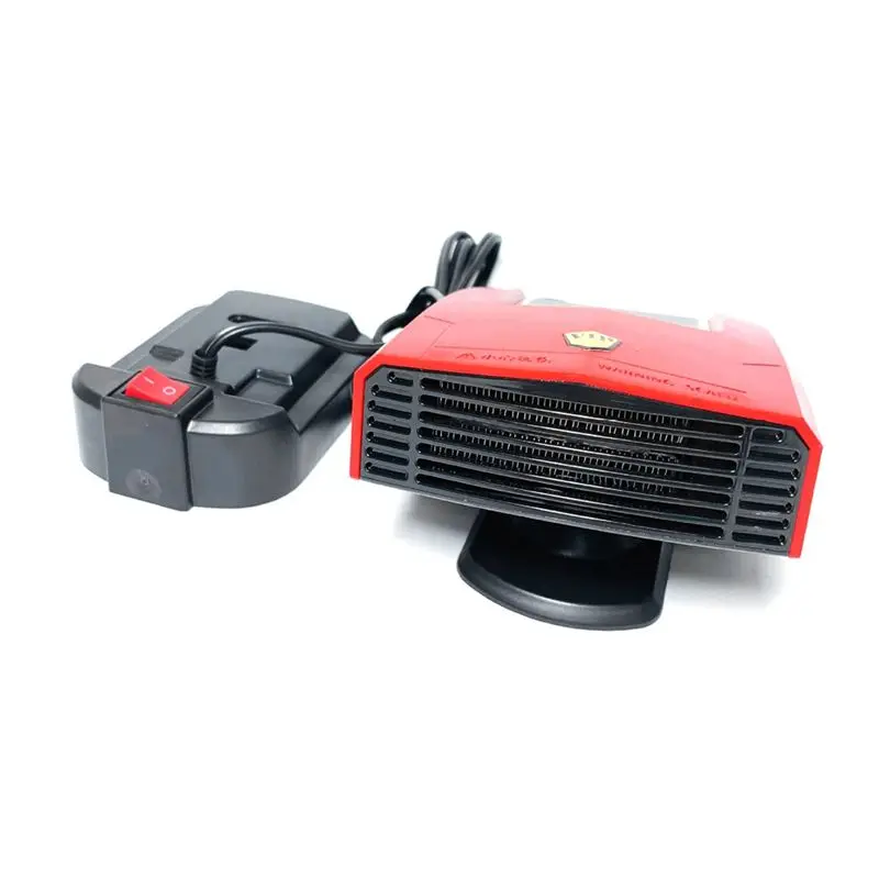 

【Ship Within Car Heater Snow Demister Cold Defrosting Warm Wind Rotation Heating Fan For 18V Battery Car Mounted Warmer
