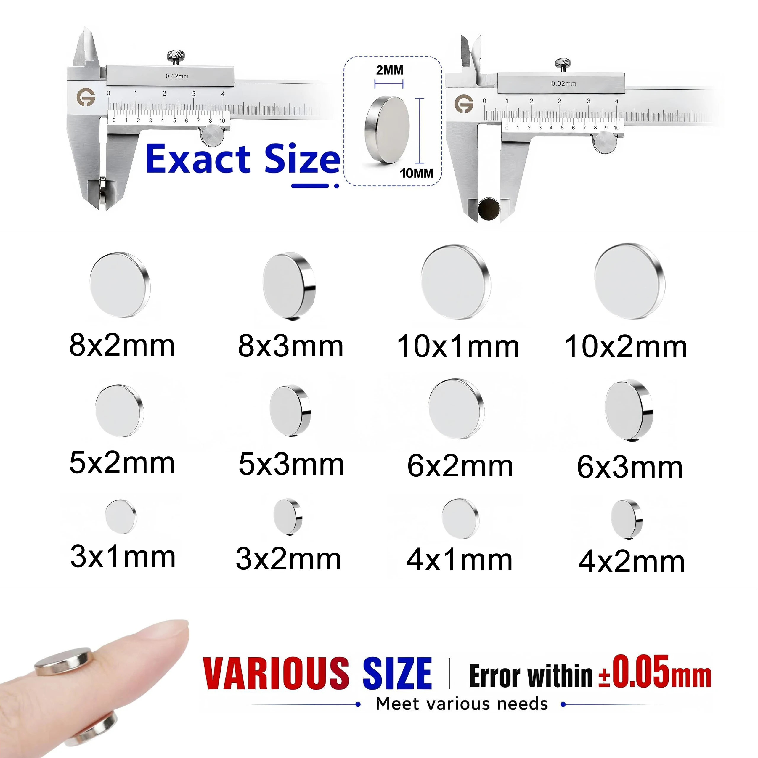 3D Printing Magnet Refrigerator Magnets 5x2/6x2/6x3/8x2/10x2mm For Decoration Strong Magnet for Fridge, DIY, Office Storage Tool