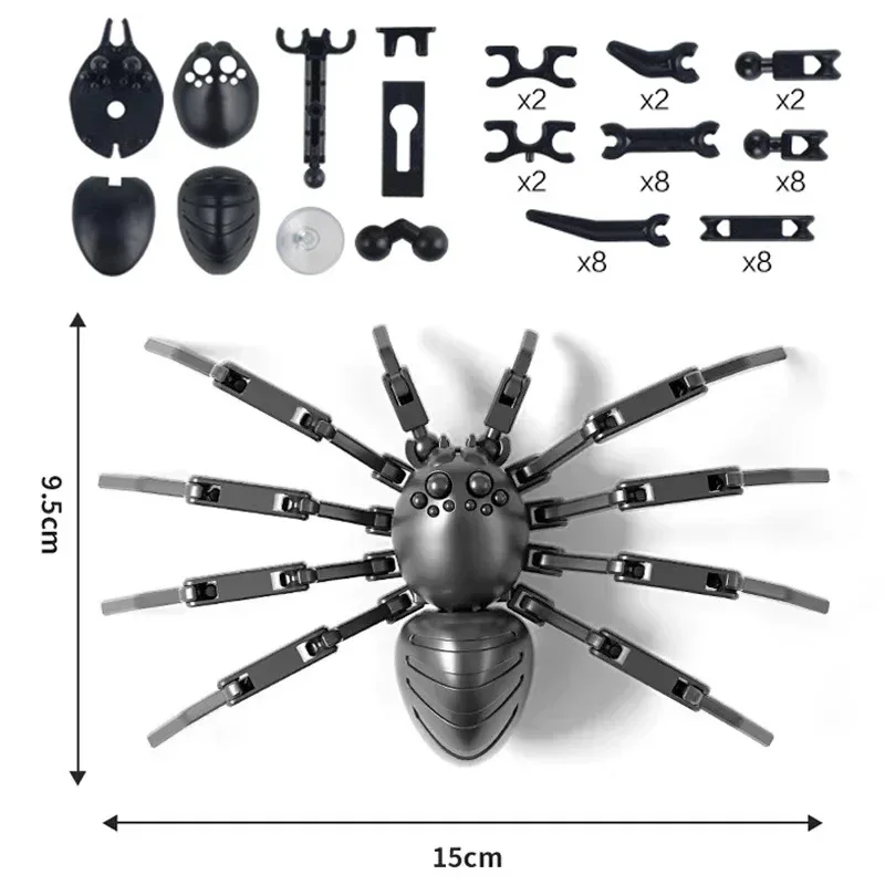 Nuovo multi-giunto mobile più colori robot 3d stampato giocattoli ragno con ventosa modello gioco giocattoli regalo strumento di decompressione