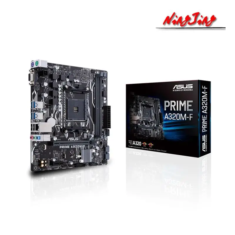 Go! ASUS New PRIME A320M F A320M AMD A320 DDR4 3200MHz, 32Gb/s SATA 6Gb/s, USB 3.0 Desktop AM4 CPU Motherboard