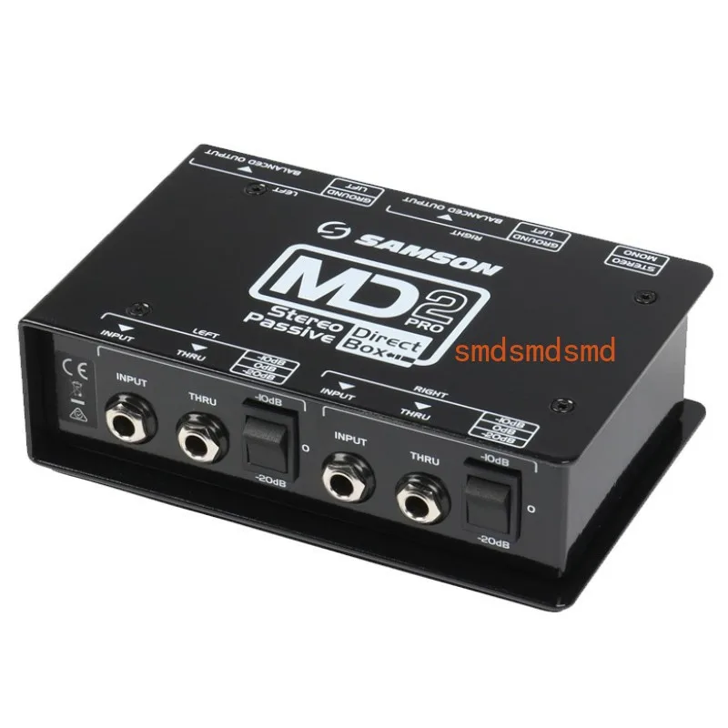 S.Max Series Stereo Passive Two-Channel Direct Box Guitar Effect Stage Performance DI Box for Musicians MD2 pro