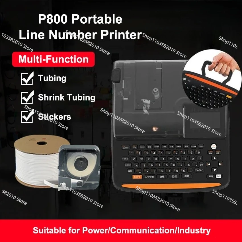 Automatic Number Machine Electronic Heat Shrink Wire Number MachineTube Printer Portable Thermal Transfer Label Printer