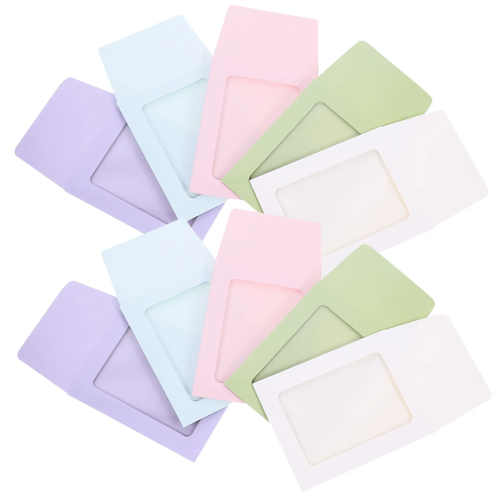 

50 шт. разноцветных бумажных конвертов, легкие чехлы для карт, прозрачные держатели для игровых карт, маленькие держатели для карт