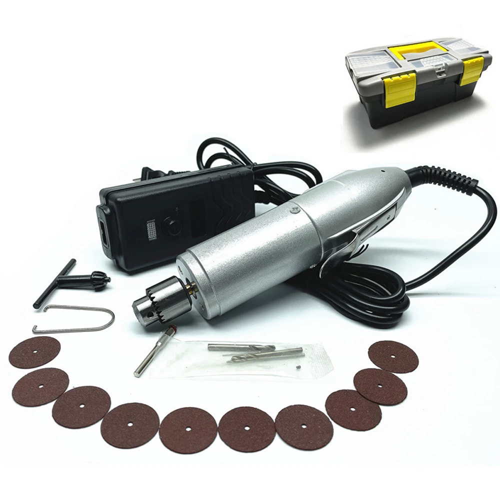 P500-3 Mini Hand Electric Drill 0.3-4mm Portable Stepless Speed Regulation Electric Drill Grinder Engraver Pen Polishing Machine