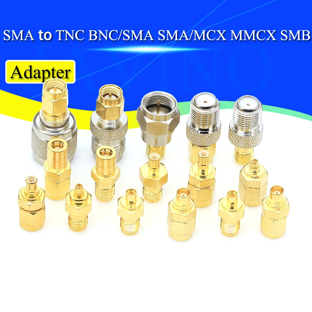 1PCS SMA Connector TO SMB BNC RPSMA MCX/MMCX Male Female Straight RF Adapter Converter SMA Connector TO SMB TNC Adapter TNC Plug