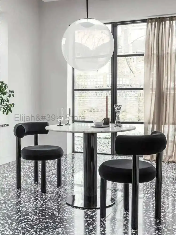 

Celebrity Dressing Table Chair Fat Chair Designer Casual Dining Chair Simple Fabric Design Small Fat Chair in Home Study