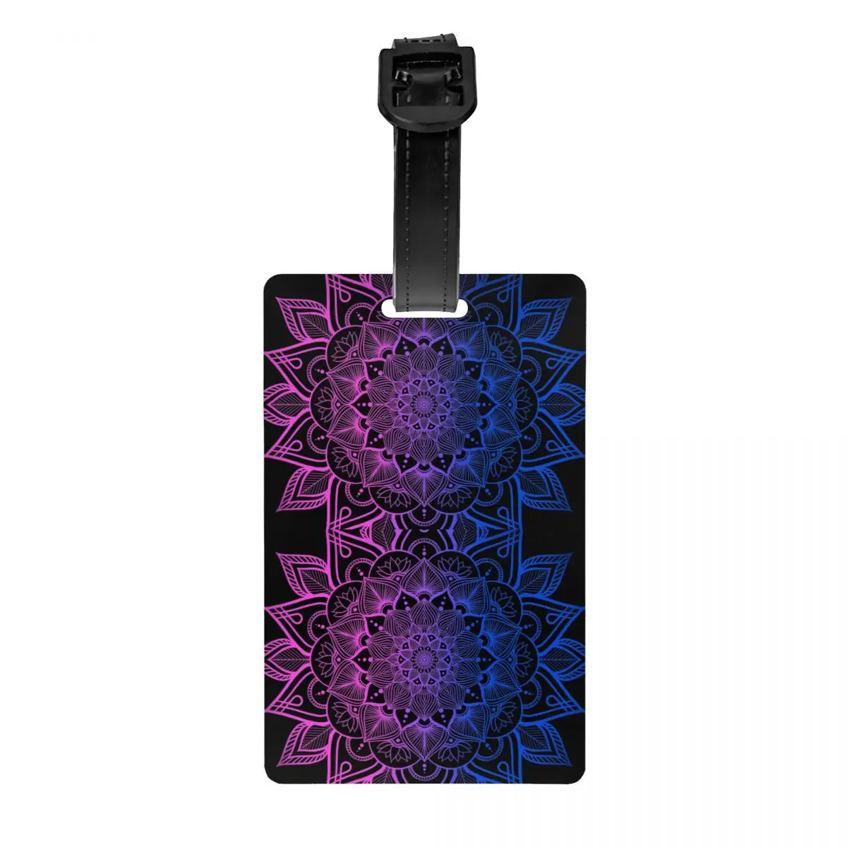 Bisexual LGBTQ Mandala Luggage Tags for Suitcases Fashion Boho Baggage Tags Privacy Cover ID Label