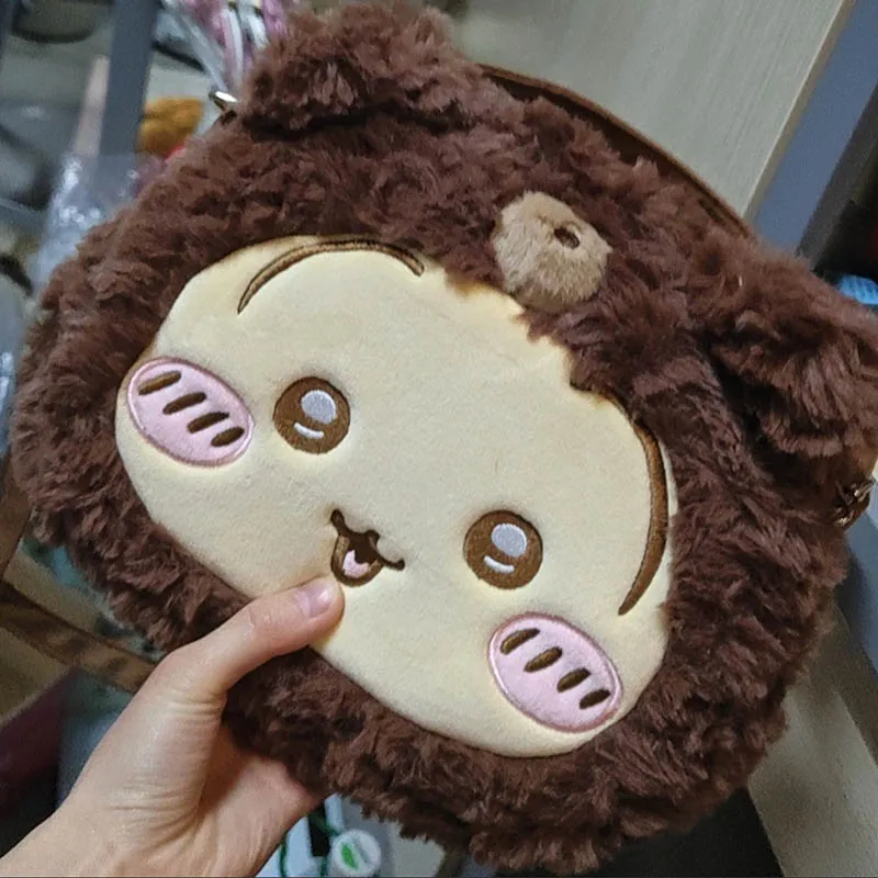 Chiikawa Stuffed toys Bear Crossbody Bag portabl   In Stock cute  Kawaii  Outdoor Outings Gift for girl bestie