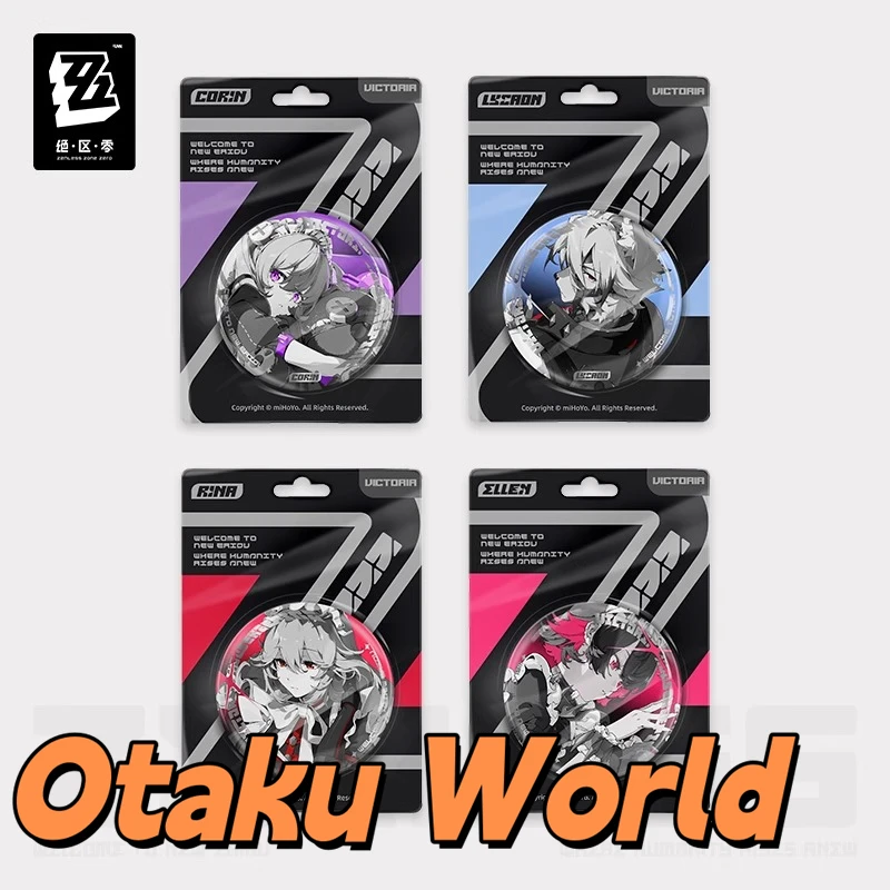 In stock Otaku Zenless Zone Zero ZZZ Corin Von Lycaon Alexandrina Ellen Joe Reflective badge Victoria Housekeeping Mihoyo