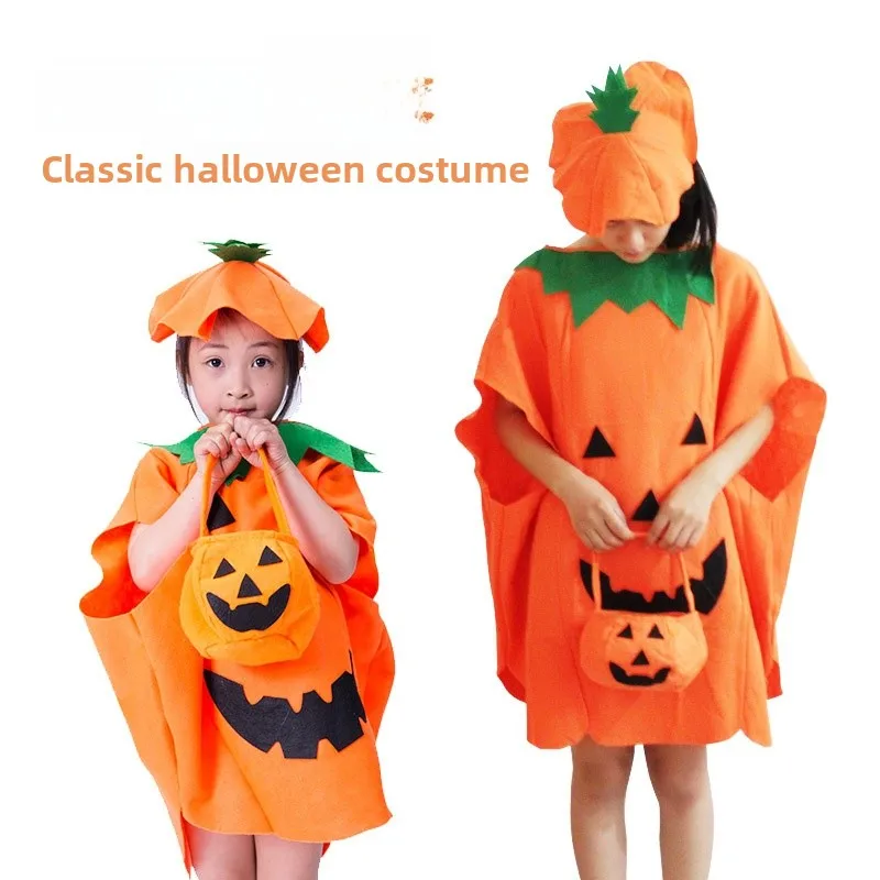Halloween Pompoenkostuums voor kinderen en volwassenen 2023 Herfst Nieuwe collectie Stage Performance Etnische slijtage Dames Faion