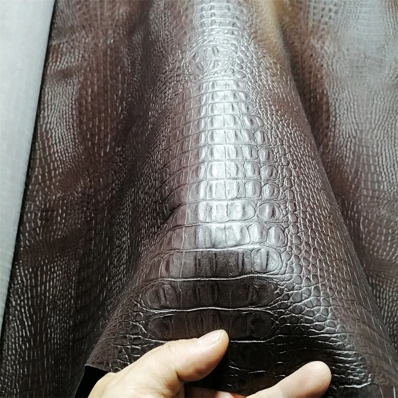 

1.1mm Alligator Cowhide. Top Layer Leather. Real Leather Fabric. Handmade DIY For Styling Bag. Full-Sheet Cutting