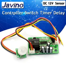 DC 12V PIR Motion Sensor Relay Module IR Infrared Human Body Induction Sensor Pyroelectric Controller Switch Timer Delay