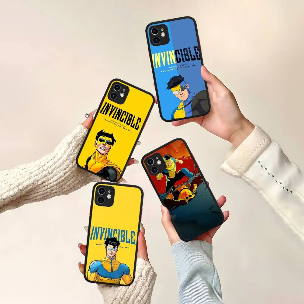 Cool I-Invincibles Phone Case For IPhone 14 X XR XS 7 8 Plus 11 12 13 Pro MAX 13mini Matte Shockproof Case