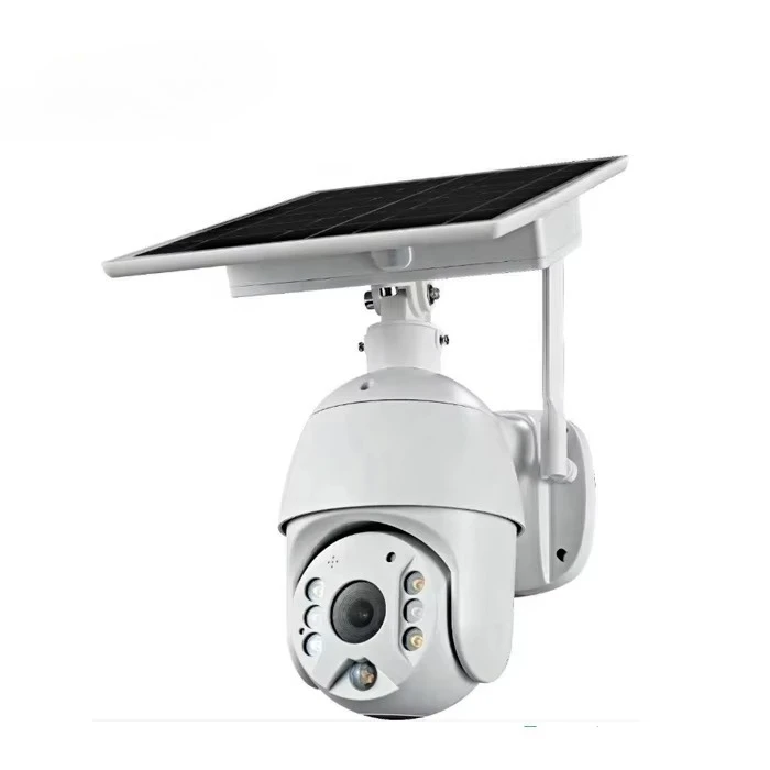 Hot Sales Outdoor Solar Panel Power HD 1080P 4MP 4G IP Camera Solar Camera 4G Sim Card PTZ Camera