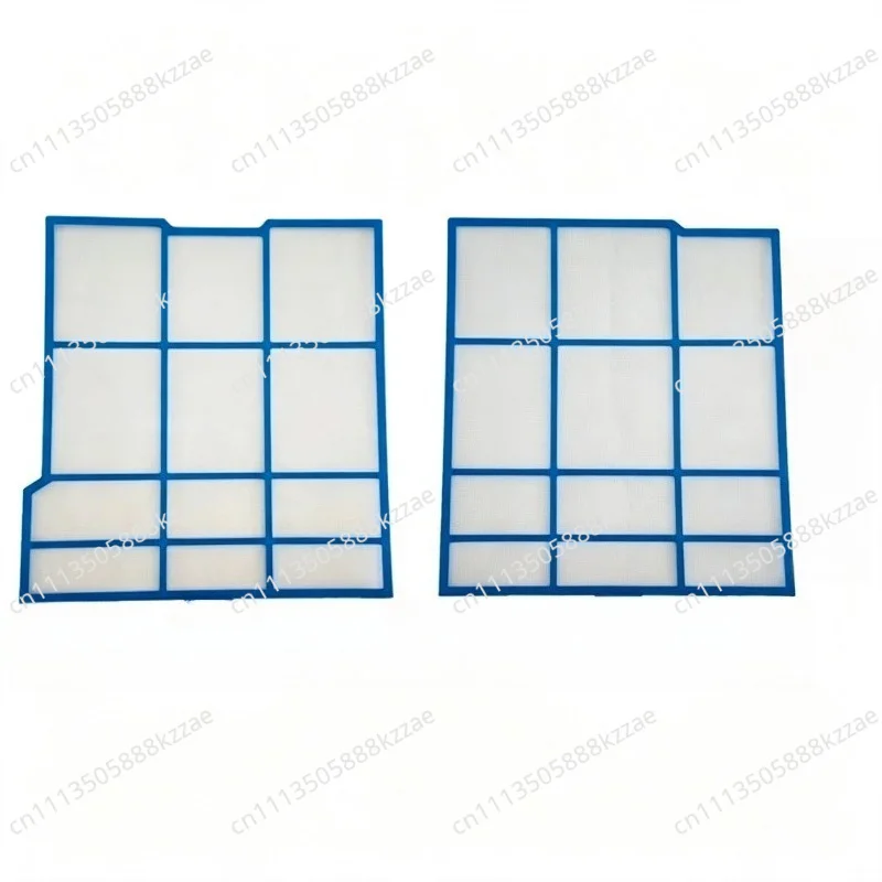 a set Air Conditioner filter sets Left 31.5X29.8cm Right 31.5X28.5cm Hitachi Old machine custom Not original Plastic border