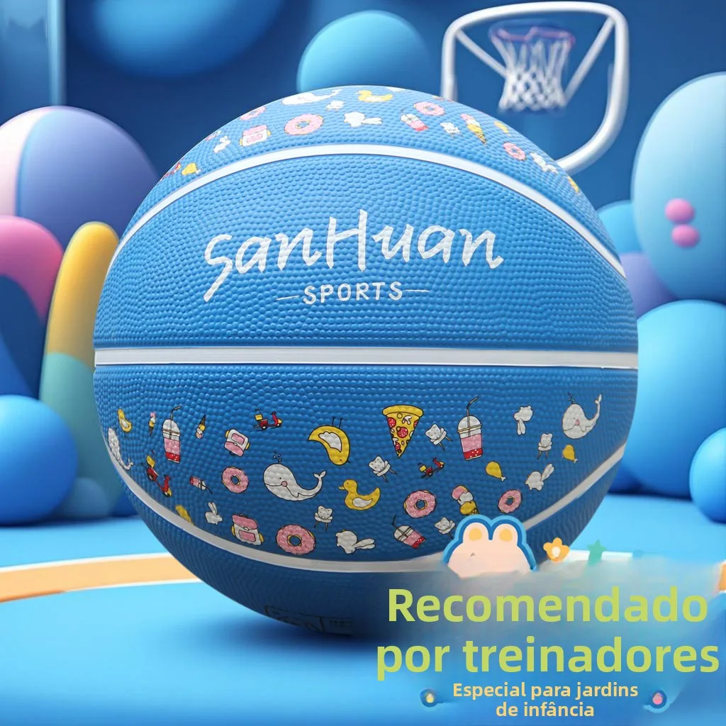 Bola de Basquete de Borracha Durável para Crianças, Bola de Treinamento Especial para Jardim de Infância, Basquete para Menin...