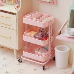 1:6 Doll House Mini Model Furniture Accessories Kitchen Metal Storage Rack Cart Bjd Ob11 Gsc Blyth Soldier Lol Miniatures Props