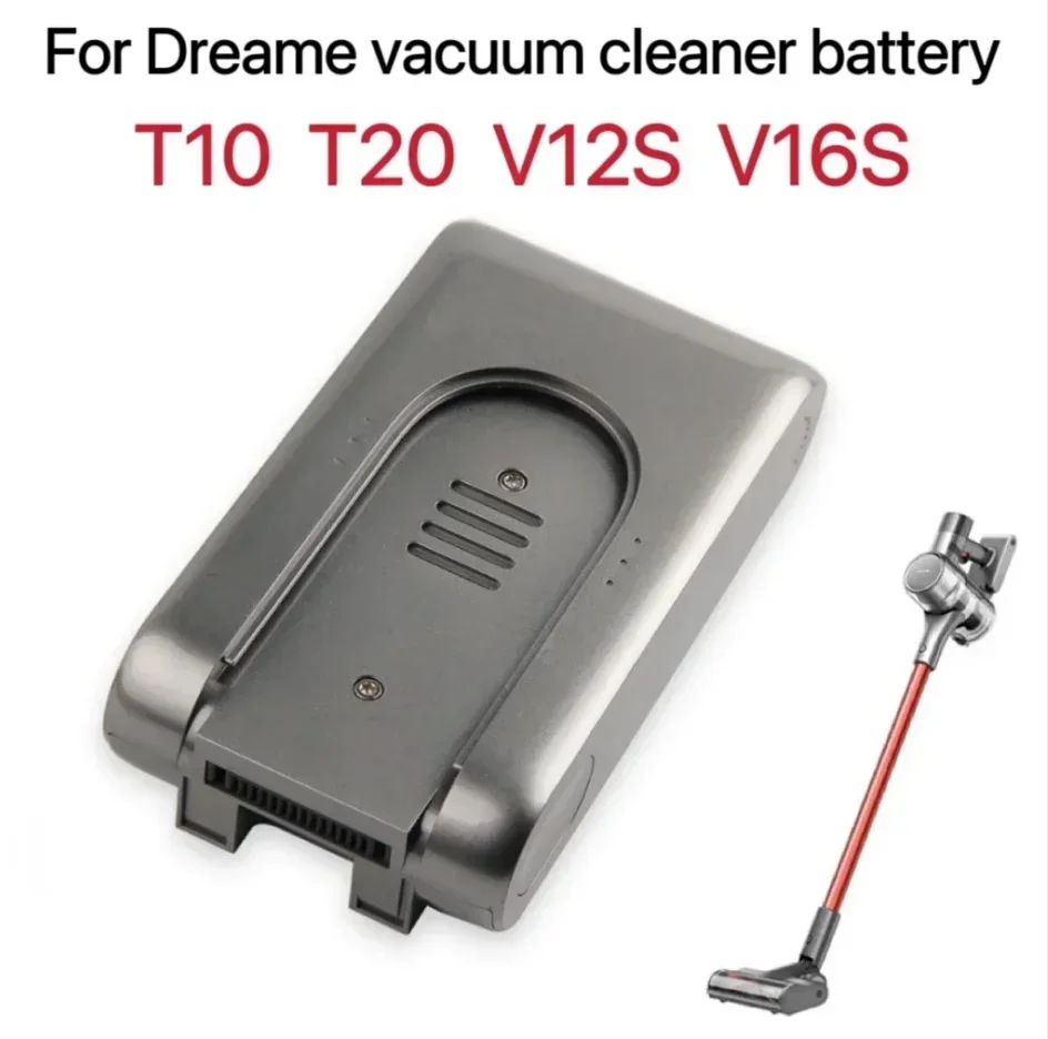 For Xiaomi Dreame Vacuum Cleaner T10 T20 V12S V16S Handheld Cordless Vacuum Cleaner Accessory Parts 25.2V 3000mAh Battery