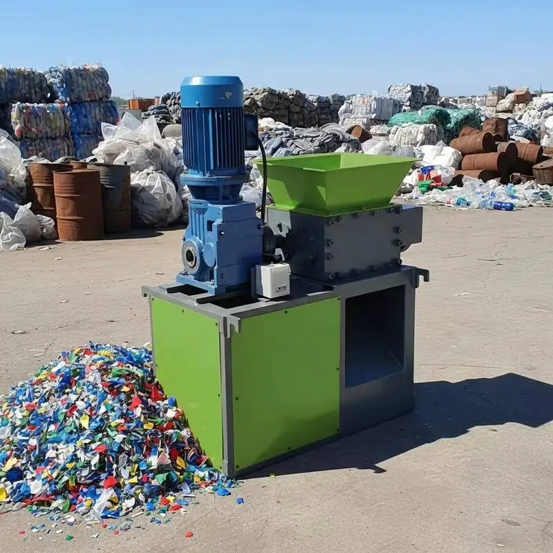 Portable Mini Plastic Shredder For Waste PE PP Film Recycling Small Scale Workshop Use Factory Direct Sale
