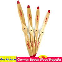 1Pc CW 2-blade Beech Timber Wooden Wood Propeller Props Red High Quality Balance Sail For RC Gasoline Engine Fixed-wing Airplane