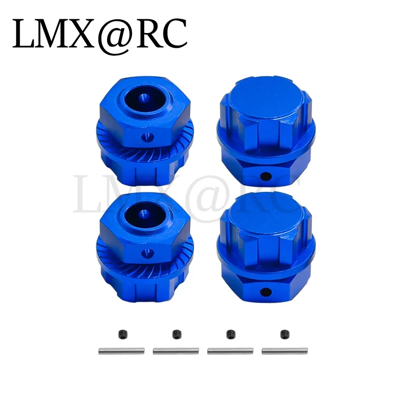 lmx  RC 4pcs Metal 24mm Splined Wheel Hex Hub Adapter for Arrma 1/5 KRATON 8S Outcast 8S Upgrade Parts Accessories