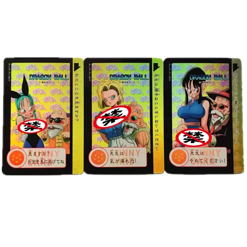 3 ピース/セットアニメドラゴンボールワンピースアンドロイド番号。 18 ブルマ ナミ ビビ セクシー カード クラシック ゲーム ギフト おもちゃ コレクション カード ギフト おもちゃ