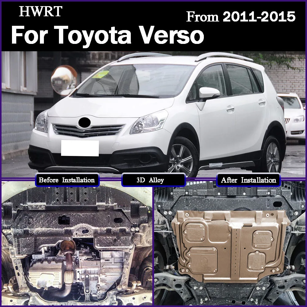 

Front Under Engine Cover For Toyota Verso 2011-2015 1.8L Guard Plate Skid Plate Car Engine Protection Panel Mudguard