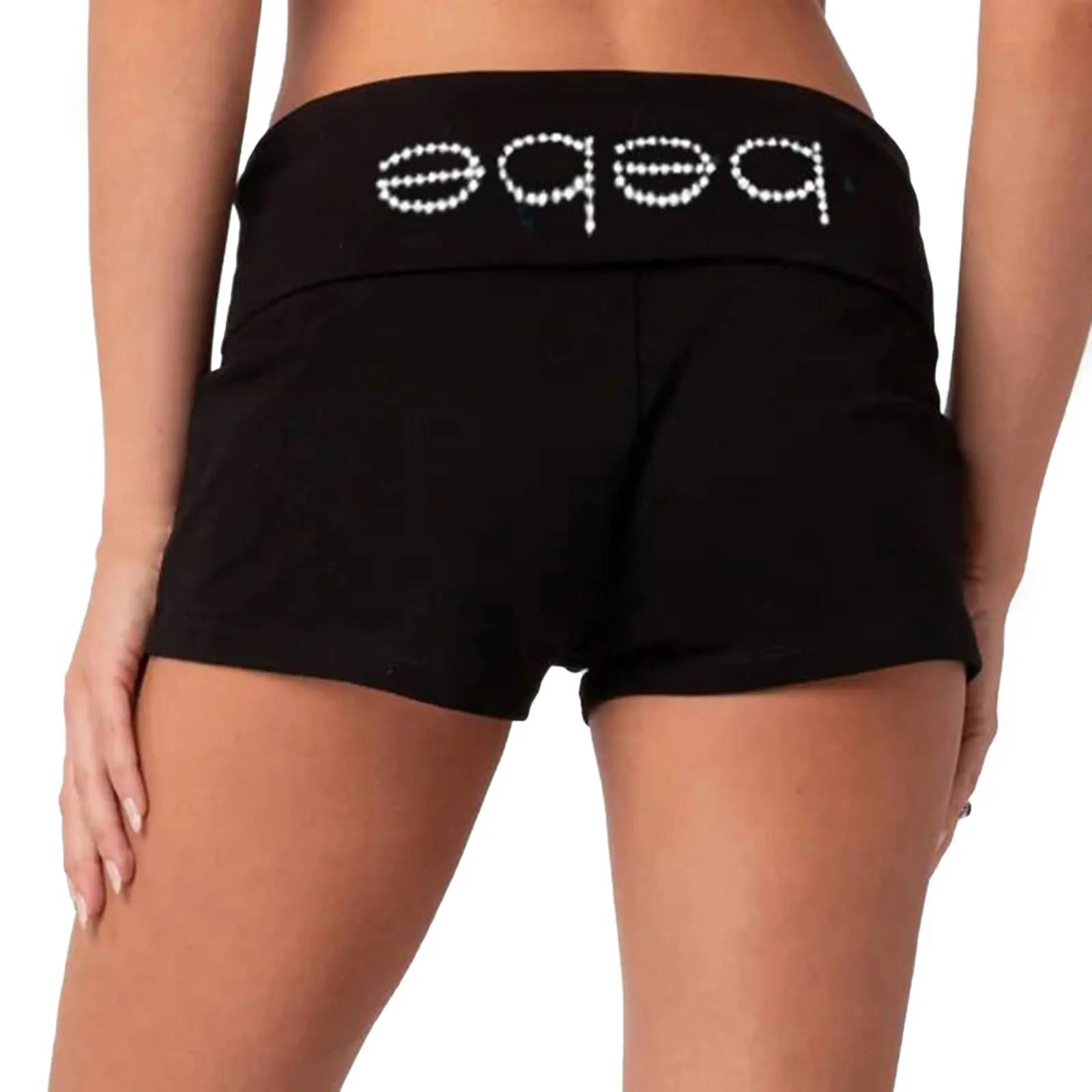 Женские шорты в европейском и американском стиле Ins, одежда Y2k, женские шорты, широкие брюки, уличная одежда с принтом страз