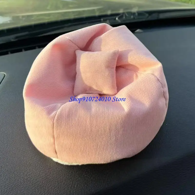 

77HD Soft Cotton Miniature Couch For Dollhouses 16cm Plush Doll Comfortable Display Shelf Decors Accessory