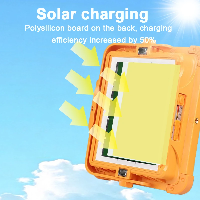 RUISENZHUO Solar Rechargeable Camping Lantern High Power Bank LED Tent Light Powerful Magnet Flashlight Repair Emergency Lamp