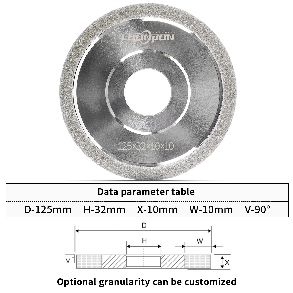 125mm Diamond Grinding Flap Wheel Drill Bit Grinder Circle Sharpener Disc for Carbide Metal Tungsten Steel Milling Cutter