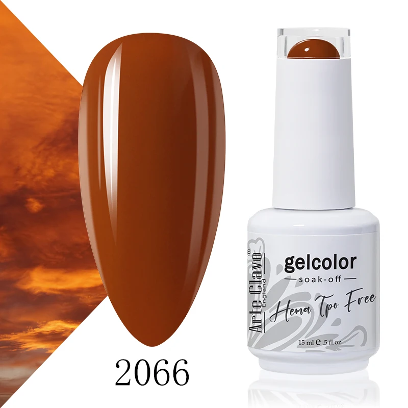 Arte Clavo Rose Red Kleur Serie 15 ml Gel Nagellak Hot Koop Langdurige Losweken Vernis Hybrid Nail Art top Bsae Maincure
