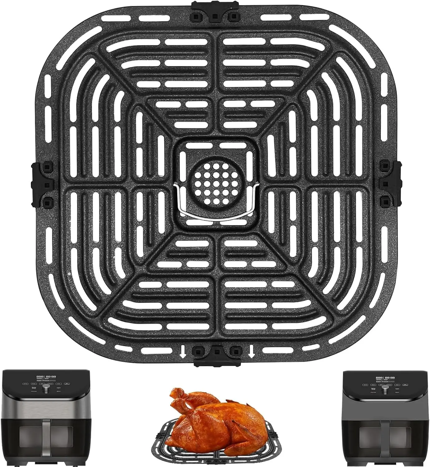 

Replacement Air Fryer Tray for Instant Pot Vortex Plus 6QT, Crisper Plate Grill Pan Rack, Dishwasher Safe