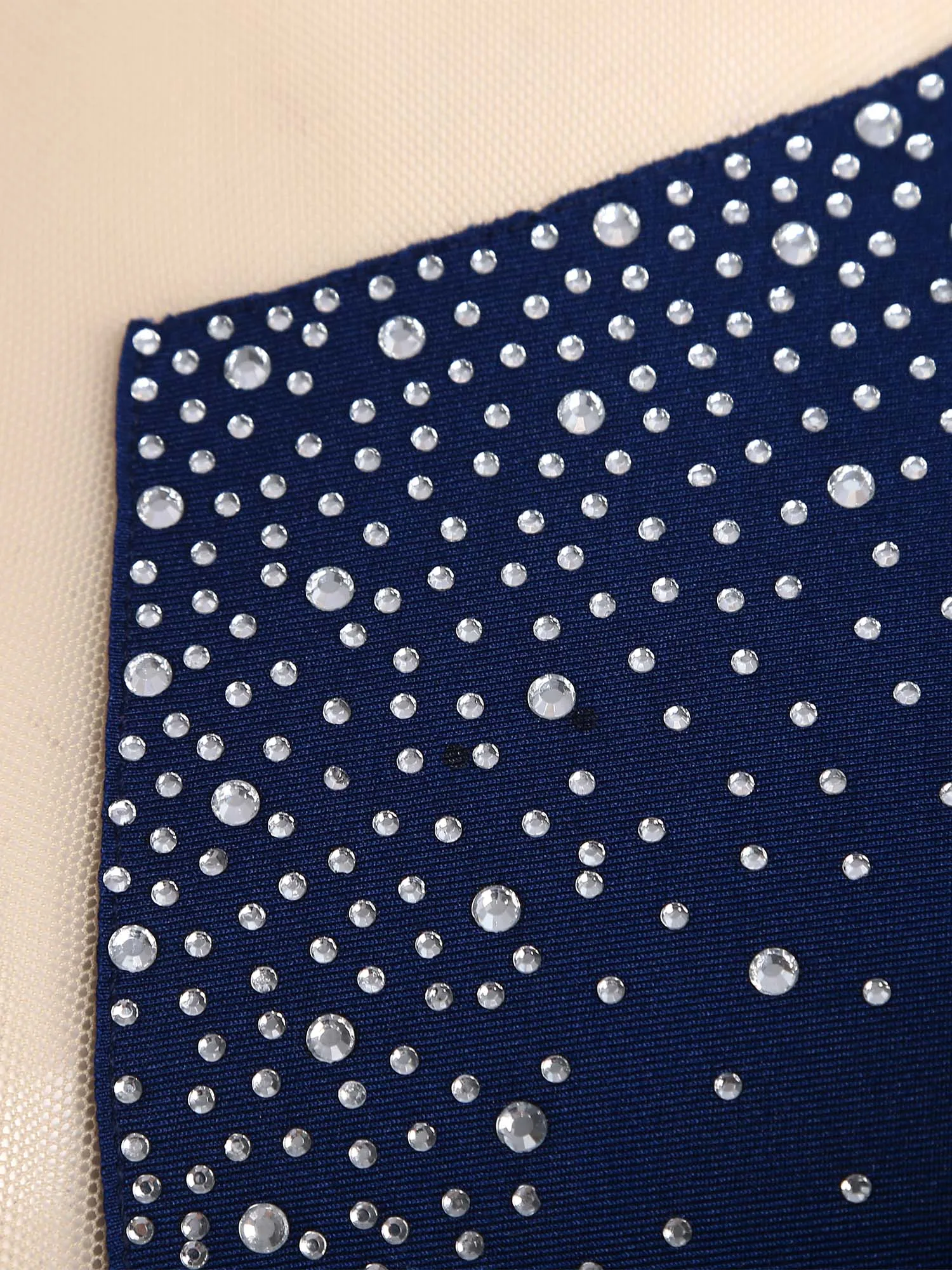 Womens Ballet Gymnastics Leotard Performance Costume Figure Skating Dancewear Rhinestones Long Sleeves Keyhole Back Jumpsuit