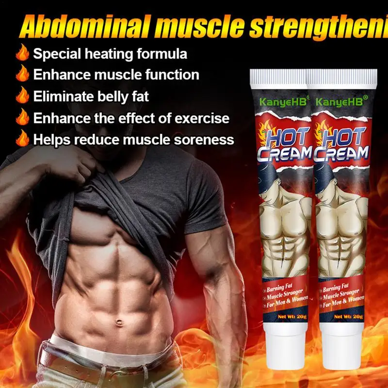 Men Abdominal Muscle Cream Cellulite Creams For Tighten Muscles Six Pack Abs Muscle Stimulator Ointment For Firm And Tone