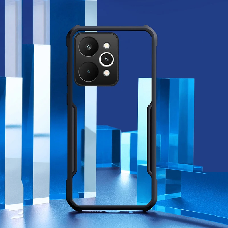 ل Realme 15 Pro 5g غطاء واضح وسادة هوائية الزاوية البلاستيك الصلب قذيفة ل Realme 15 برو 5 جرام شفافة جراب هاتف