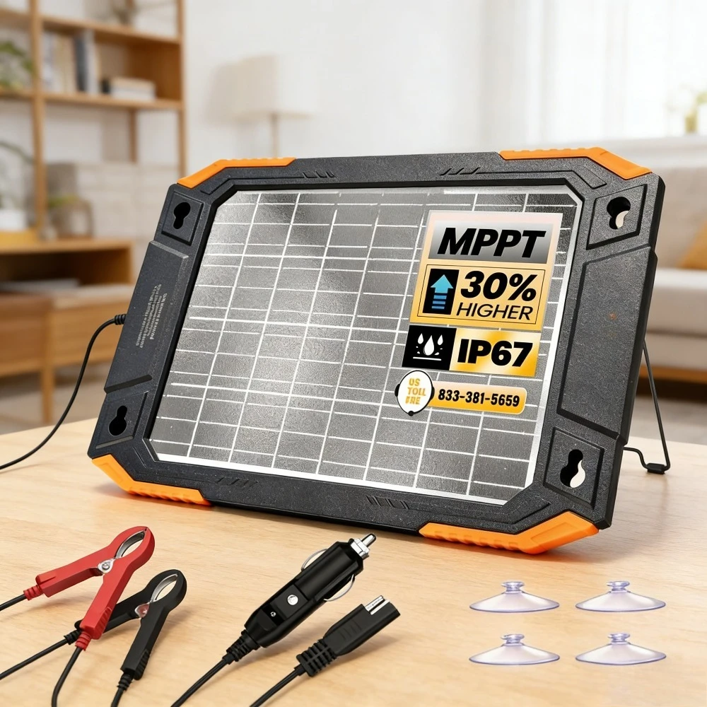 

Инновационный дизайн – 12В солнечное зарядное устройство MPPT, водонепроницаемое, 13Вт, двустороннее, для автомобиля и лодки, с функцией поддержания заряда.