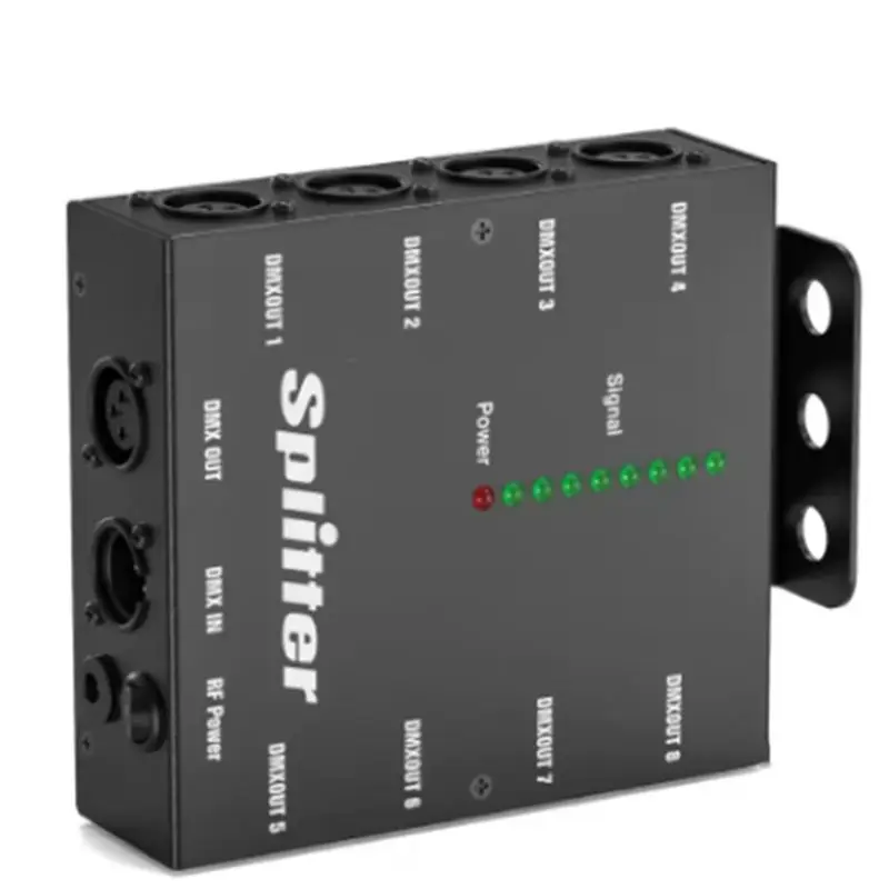 

CLCU For Stage Lights DJ Disco Party Wedding Bar LED Lighting Controller 8-Channel DMX512 Signal Amplifier Splitter EU-Plug