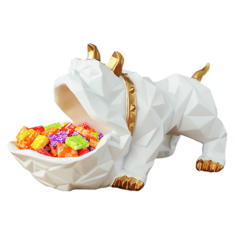 

Resin Geometric Shape Storage Abstract Big Mouth Ornaments Model Decoration
