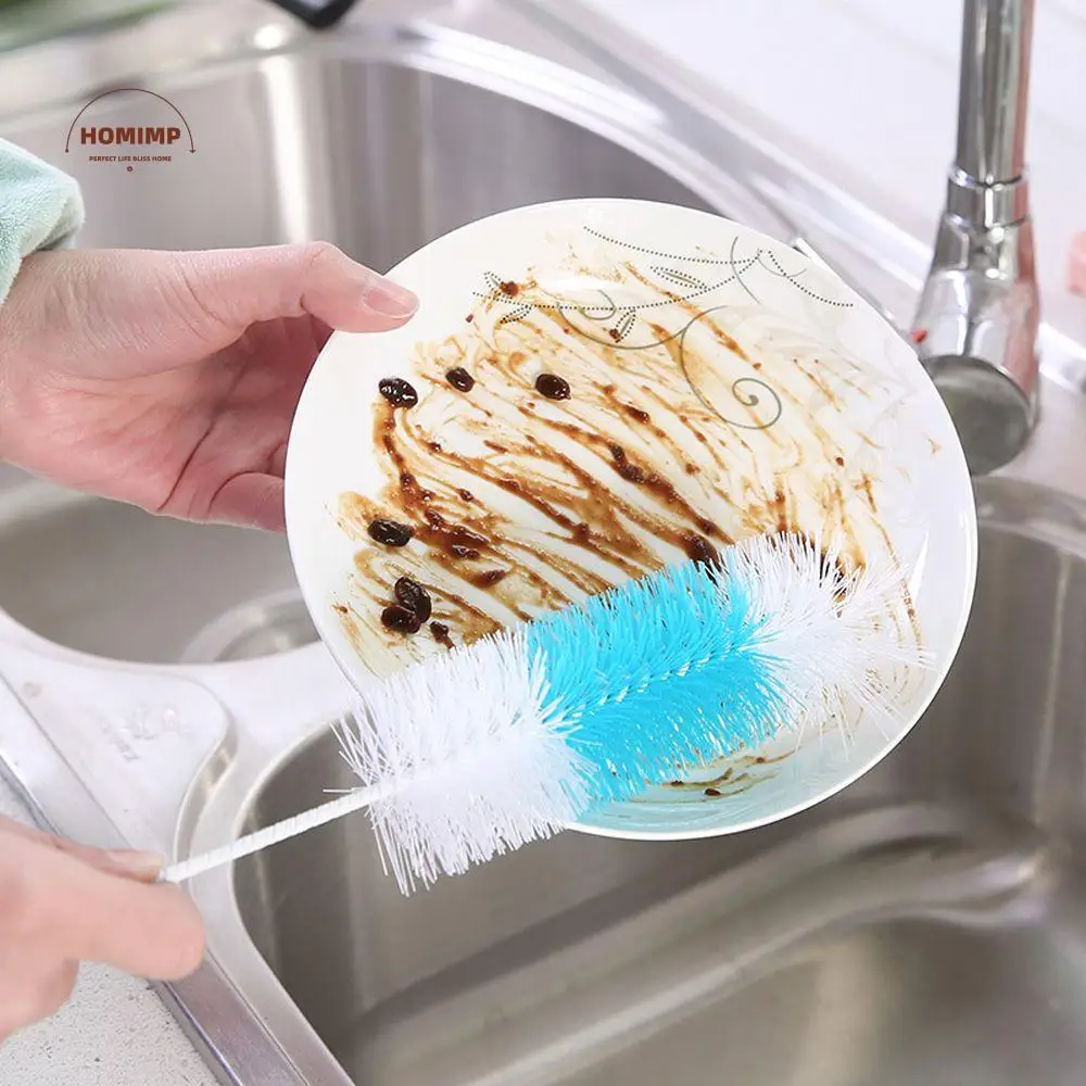 

High Quality Glass Household Baby Long Handle Scrubbing Brushes Bottle Brush Cleaning Tool Cleaner