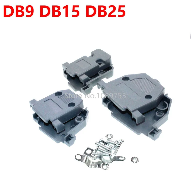 5PCS/LOT DB9 DB15 DB25 DB37 Plastic Shell DB serial series shell DB9 Connectors