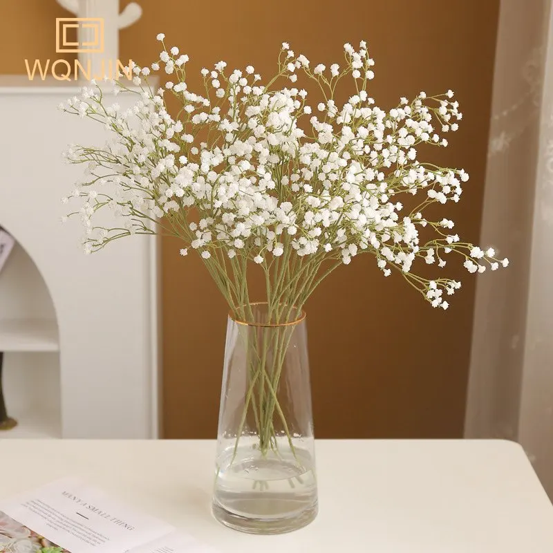 Simulation Plastic Multi-headed Gypsophila Artificial Flower DIY Wedding Bouquet Home Living Room Dining Table Garden Fake Plant