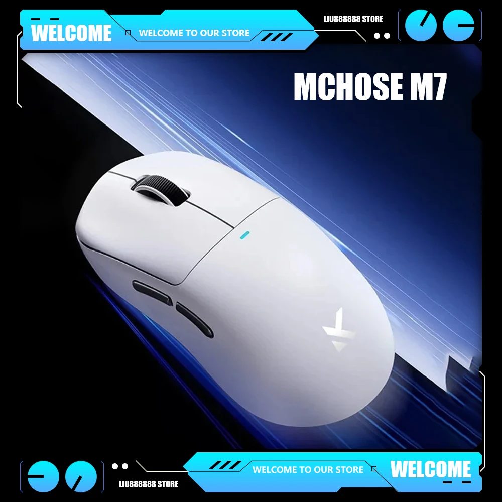 Mchose M7 PAW3395 Wireless Gaming Mouse Tri-mode Sensor Lightweight 8k Polling Rate Customized Gaming Mouse Pc Gamer Accessories