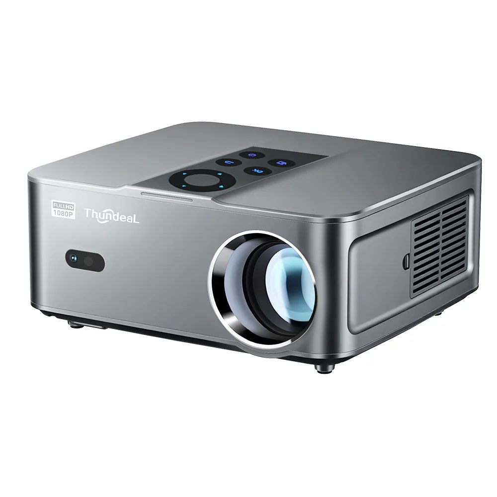 Proyector ThundeaL Full HD 1080P 4K TD98W Mini Portátil Android WiFi 2G 32G LED TD98 Mini Proyector de Haz 3D TV Cine en Casa