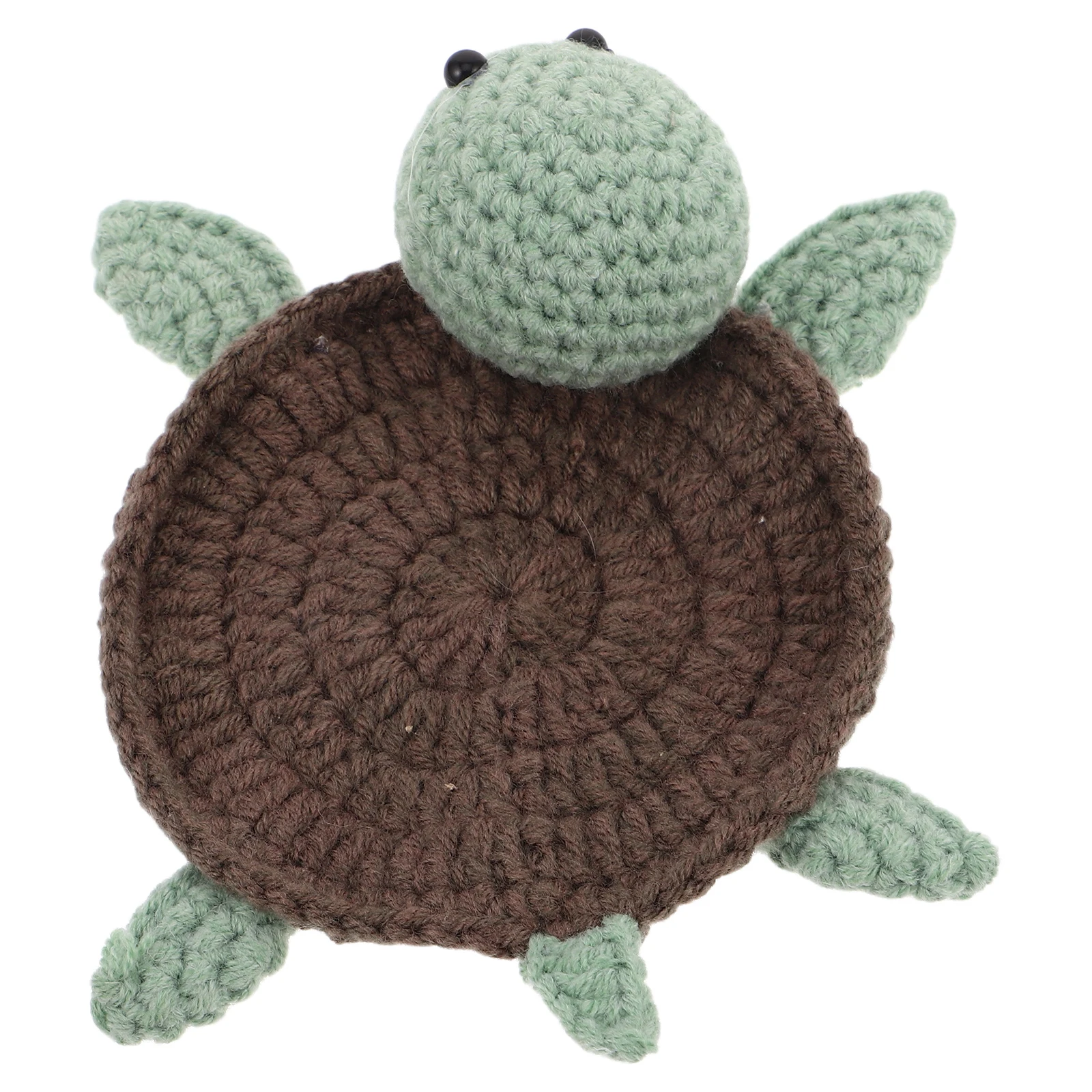 

Cute Turtle Handwoven Drink Mats Crochet Animal For Desk Coffee Table Aesthetic Decor Braided Farmhouse Drink Turtle