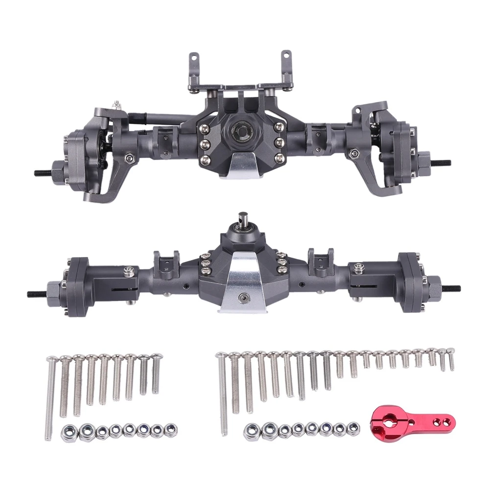 

Pro CNC Anodized Front And Rear Portal Axle For 1/10 RC Crawler Car Axial SCX10 II 90046 RC4WD D90 RGT 86100 Redcat GEN8 Kit 3