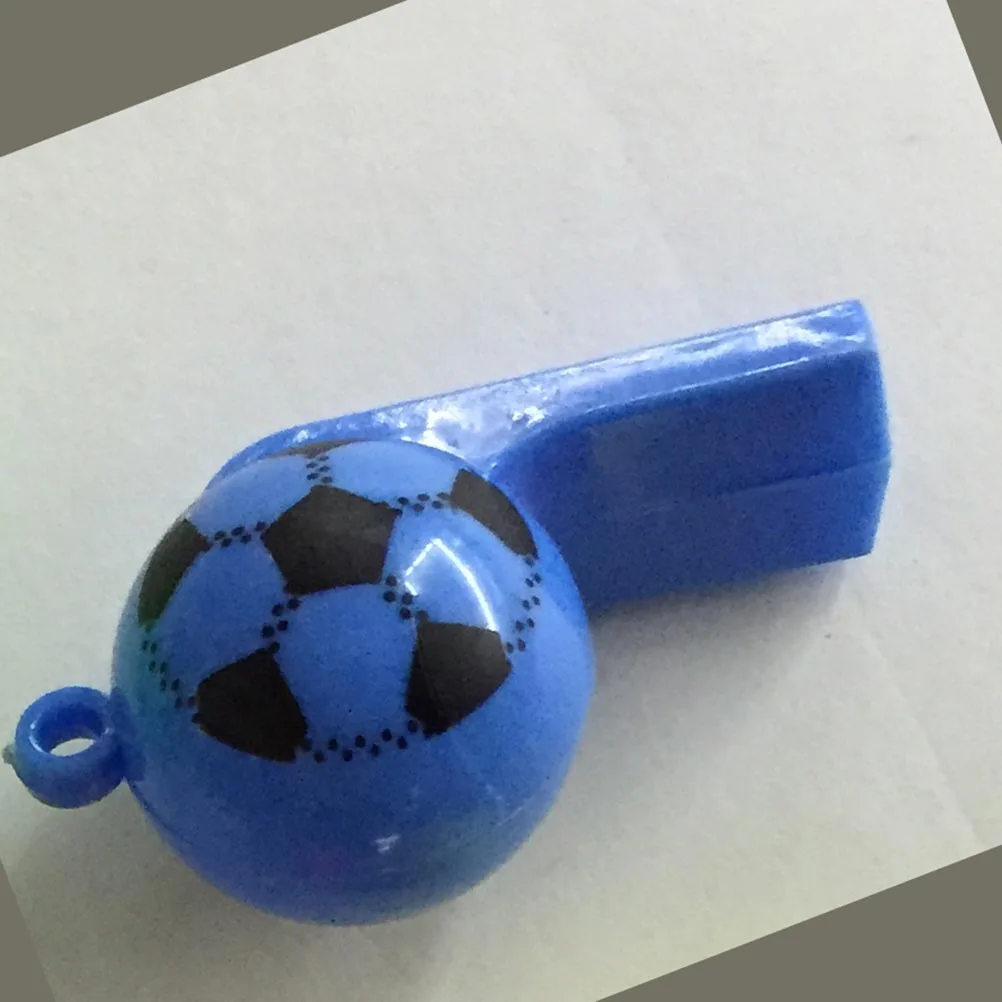 

25Pcs Referee Whistle Plastic Football Design Kids Cheerleading Party Sports Outdoor Fun Random Color Plastic Whistle