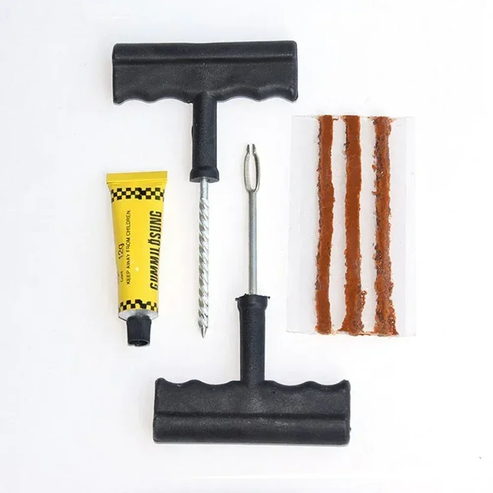 Car Bike Truck Motorcycle Tire Repair Kit 2026 Hot-selling Universal Patch Strip Glue Garage Tool Set Auto Moto Repair Tools view 2