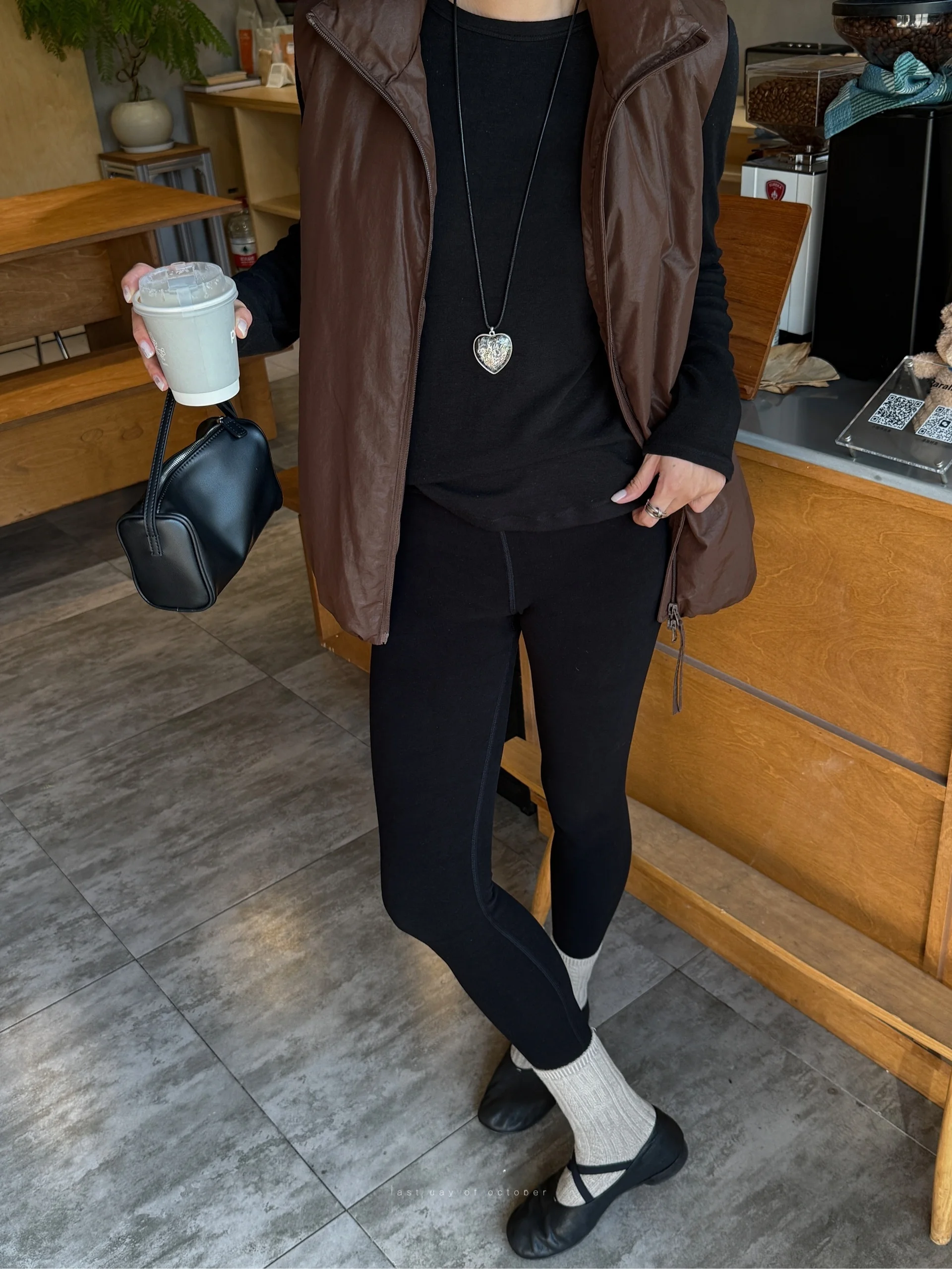 

LDOO OP Universal Thiened Woolen Fce Lined Silk Pants High Waist Long Trousers Warm Thiened Anti Slip Leggings